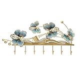 GRFIT Wandgarderobe Leichte luxuriöse Wandmontage, kreative Wandladerregalhaken, Metall-Eingangs-Wandhaken for Wohnzimmer und Schlafzimmer Kleiderhaken Wand (Size : S)
