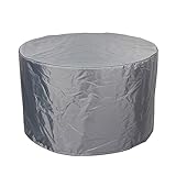 VXHCS Gartenmöbel Abdeckungen Wasserdicht, für Gartenmöbel Gartentischabdeckung 420D Heavy Duty Oxford Patio-Tischdecken Abdeckung (Color : Silver, Size : 132x59cm)