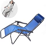 Liegestuhl, zusammenklappbar, gepolsterter Strandstuhl, Sonnenliege, Bett, für Garten und Camping im Freien