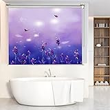 Rollos für Fenster Ohne Bohren Lila Roller Blind mit Armaturen, Wärme Isolierte Fensterrollenschattierungen Jalousien, Ziehen Sie Vorhänge für Wohnzimmer/Kinderzimmer/Schlafzimmer Herunter (Size
