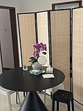 Raumteiler Aus Holz Für Zuhause, 4, 5, 6, 8 Paneele, Wandtrennung, Dekor, Sichtschutz Für Wohnzimmer, Büro, Arbeitszimmer, Klappbarer Shoji-Bildschirm/Türteiler (Farbe: 5 Paneele, Größe: Hoch 170 cm