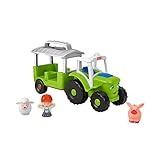 Fisher-Price GTM07 - Little People Traktor zum Schieben, musikalischer Traktor für Kleinkinder und Vorschulkinder