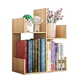 Regal-Organizer, Bücherregal, verstellbares Schreibtisch-Bücherregal, Schreibtisch-Organizer, Display-Aufbewahrung, Würfel, Kosmetikhalter, Bücherregal, Bücherr