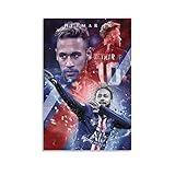 TANOOS Neymar JR Fußball-Superstar-Poster Art Soggiorno Camera da letto Decorazione per la casa 60x90cm Senza Cornice Bilder Wohnzimmer Modern