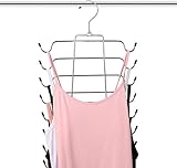 Folding Platzsparende Kleiderbügel Closet Organizer Edelstahl Kleiderbügel Kleiderschrank Aufbewahrungsschrank für Tank Tops, Cami, BHS