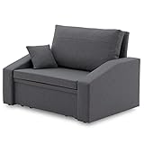 Sofini Sessel Vertico 90 - Klappsessel mit Schlaffunktion - für Wohnzimmer, Schlafzimmer oder Kinderzimmer (Malmo New 95)