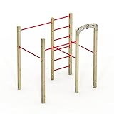Wickey Fit Base 615 - Outdoor Fitness Gerät, Klettern und Sport für Jugendliche und Erwachsene im Garten mit Klimmzugstange