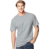 Hanes Big Herren T-Shirt Beefy-t Tall, Leichter Stahl, XX-Large Hoch