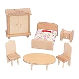 Dilwe Modell der Schlafzimmerserie, Puppenhaus-Schlafzimmerm?Bel-Set aus Holz Puppenhausm?Bel Guojiajia Toy f¨¹r Spielzeugh?User, usw. Spielzeug Toy for Children