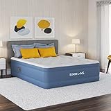 Simmons Luftbett mit seitlicher integrierter Pumpe und weicher Samtauflage, 43,2 cm, Queensize-Bett