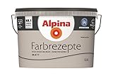 Alpina Farbrezepte Innenfarbe Wandfarbe matt, 2,5 L Nebelzauber, Grau