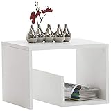 FMD Möbel, Beistelltisch Mike, weiß, maße 59.0 x 38.0 x 36.0 cm (BHT)