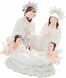 Skulptur Figur Cherub Kirche mit Engel Geschenk Elegante schöne Flügel Jesus Hochzeit Amor Statue Innenstil Religiös Katholisch Einzigartige Desktop-Szene Statue