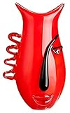 GILDE GLAS art Vase - Geschenke Hochzeit - Frauen - Deko modern - H 31 cm