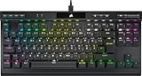 Corsair K70 RGB TKL CHAMPION SERIES Mechanische Tenkeyless-Gaming-Tastatur (CHERRY MX SPEED-Tastenschalter: Schnell und Hochpräzise, PBT-Double-Shot-Tastenkappen) QWERTZ, Schwarz