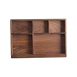 Cabilock Schubladentablett Schreibtisch-Organizer Besteck-Ablage Besteck-Schublade Aufbewahrungsbox Geschirr Bambus-Manager Geschirr-Organizer