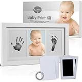 Baby-Hand- und Fußabdruck Abdruck-Set mit Geschenkkarton-kinderzimmer deko junge-baby geschenk junge-geschenke zur geburt-fotoalbum baby-handabdruck pfotenabdruck hund babyzimmer gipsabdruck fuß