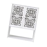 DOITOOL Wandregal Wandmontierte Regale Zur Aufbewahrung Wand-Badezimmerschrank Weißer Aufbewahrungsschrank Kosmetik-Wand-Organizer-Box Wand-Organizer Schrankregale Zur Aufbewahrung