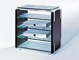 Schroers & Schroers HiFi-Möbel Charisma Audio (Hochglanz Schwarz, Klarglas)