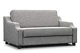 ES Design 08 Sofa mit Schlaffunktion, Schlafsofa ausziehbar liegefläche 160x200 cm 5 Jahren Garantie Beige Melange Braun Grau Schwarz holzbeine