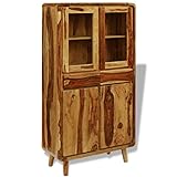 vidaXL Sheesham Holz-Sideboard, Schrank, Buffet-Schubladen, Aufbewahrungsschrank