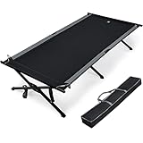 EVER ADVANCED Feldbett Klappbar XXL 250KG Belastbar Klappbett Groß & Breit 214cm(L) x106cm(W) Stabiles Campingbett für Camping, Reisen, Indoor, Outdoor, Strand und Garten