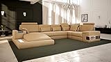 Bullhoff by Giovanni Capellini XXL WOHNLANDSCHAFT Leder braun u Form Hamburg