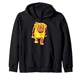 Burning Love Mops, Schwarz Kapuzenjacke