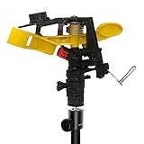 Rasensprenger für den Garten - Schlagwassersprinkler mit 360° drehbarem Kopf - Grassprinkler mit großer Flächenabdeckung für Garten, Hof, Gartenbewässerungssystem im Freien Luckxing