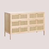 SKLUM Kommode aus Rattan und Holz Reyna Natural Kids Braun Natur
