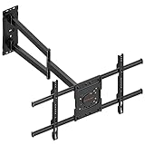 TV Wandhalterung Schwenkbar Fernseher Halterung WHYFONE 180° Drehbar Neigbar Wandhalterung mit 710mm Langem Arm Ecke TV Halterung für 32-70 Zoll Flach&Curved Fernseher bis zu 45kg, Max. VESA 600x400mm