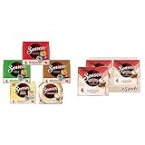 Senseo Pads, Probierbox mit 5 Sorten, 66 Kaffeepads, 5er Vielfaltspaket & Pads Typ Cappuccino Baileys, 40 Kaffeepads, 5er Pack, 5 x 8 Getränke, 460 g