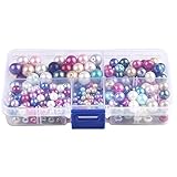 4-10 mm Imitation Perle gemischte Farben verstreute Perlen Kombination Box Farbe Imitation Perlen Schmuck Accessoires (Farbe: A Größe: Einheitsgröße)