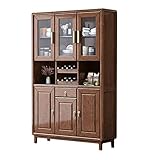 Sideboard aus Massivholz, Weinschrank aus Walnussholz, Küchenschrank for Zuhause YIJIAN
