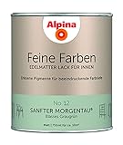 Alpina Feine Farben Lack No. 12 Sanfter Morgentau® edelmatt 750ml - Blasses Graugrün