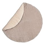 Koeka Laufstalldecke - Laufgittereinlage Für Runde Laufgitter - Spieldecke - Krabbeldecke - Vik - Cord - Weich - Abwaschbar - Clay/Sand - 90Cm