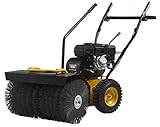 TEXAS Handy Sweep 710TGE Elektrostart Kehrmaschine Benzin 70cm Laubkehrer Schneekehrmaschine Schneeräumer Motorbesen mit Antrieb Radantrieb | 70cm | 208cm³ | 5,7PS | 4 Takt | 3xVorwärtsgang 1x Rück.