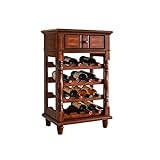 GRFIT Barschrank European Wine Bar Cabinet Wood Wine Cabinet Creative Home Wohnzimmer Bar Lagerregal Restaurant Wein Display Rack Rack Weinschrank Aufbewahrung von Flaschen (Color : Bruin)