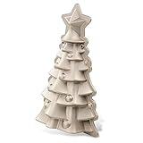 Dr. Oetker Motivbackform Tannenbaum White Christmas Baking, Backform für Weihnachten, Tannenbaumform mit Antihaftbeschichtung, langlebige Backform, hochwertige Kuchenform (Farbe: Creme-Metallic)