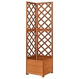 Home Sets mit Eckspalier Pflanzkasten 40x40x150 cm Tannenholz massiv
