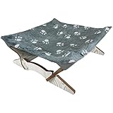 Koopman Katzenbett mit Gestell freistehend Katzen Hängematte Tiersofa Kleintier Hundeliege