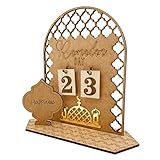 Ramadan Kalender, Eid Mubarak Dekoration DIY Ramadan aus Holz Countdown-kalender Ornament Gebet Ramadan Mubarak Deko Wohnzimmer Ramadan Geschenke für Kinder