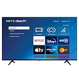 METZ Blue Roku TV, 4K UHD Smart TV, 43 Zoll, 109 cm, Fernseher mit Triple Tuner, TV mit WLAN, LAN, HDMI, USB, HDTV, Netflix, Prime, Disney +, 3 Monate gratis Apple TV+, 43MUD6011Z
