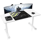 EUREKA ERGONOMIC Schreibtisch Modern Computertisch PC Tisch für Home Office Laptop und pc (152 × 70CM, Weiß)