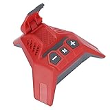 PUSOKEI 5-in-1-Multifunktions-Lautsprecher mit Integrierter 5000-mAh-Powerbank, Steckbarer HiFi-Sound-Kartentelefonhalterung mit USB-Audiokabel (Rot)