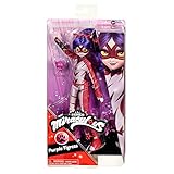 Miraculous Marienkäfer und Katze Noir Toys lila Tigress Modepuppe | bewegliche 26 cm lila Tigress Puppe mit Zubehör Kwami | lila Tigress Figur | Bandai Puppen