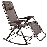 Zero Gravity Lounge Chair, Zero Gravity Chair Schaukelstuhl Schlafzimmer Home Recliner Erwachsener Faltbarer Siesta Lounge Chair Tragbarer Büro Lounge Chair Klappbarer Lounge Chair – Vintage Pattern