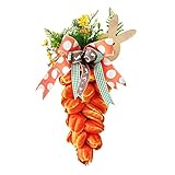 Osterdekorationen, Tulpenkranz mit Karotte, Heim- und Raumdekoration, Hängedekoration for den Außenbereich for Party, Hochzeit, Kränze for die Haustür, niedliche Dinge, einzigartige Geschenke for Männ