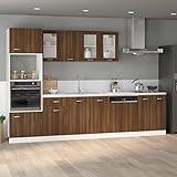 RAUGAJ Unterschrank für Spüle, Eiche, 80 x 46 x 81,5 cm, Holz, Braun, Eiche