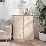 puraday Sideboard 60x34x75 cm Massivholz Kiefer Kommode Mit Schubladen Sideboard Wohnzimmer Schubladenschrank Holz Sideboard Schlafzimmer Sideboard Schmal Vintage Kommode Braun